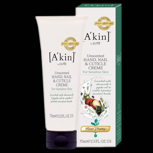 Image of A'kin Unscented Intensive Hand & Nail Crème 75ml