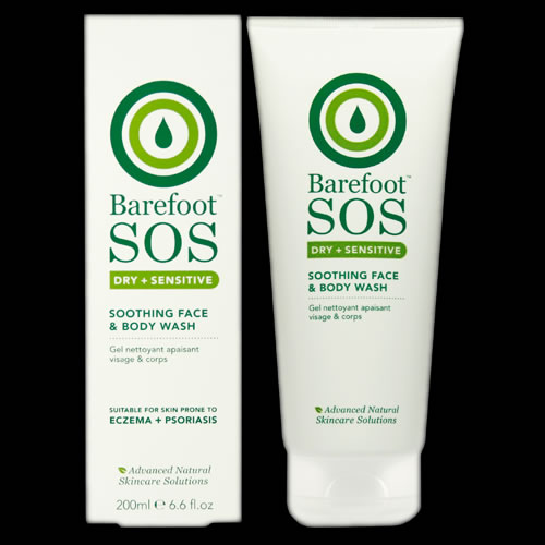 Image of Barefoot SOS Soothing Face & Body Wash 200ml