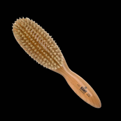 Image of Kent Finest Oval Cherrywood Bristle Brush - LC4